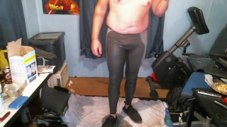 Soaking my already wet leggings in even more Pee