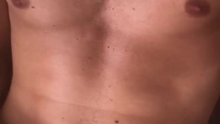 Solo tall guy wanking beautiful cock