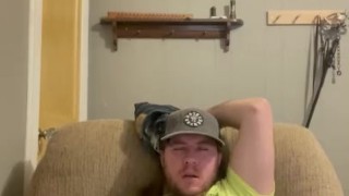 Hot guy jerks it HARD and FAST