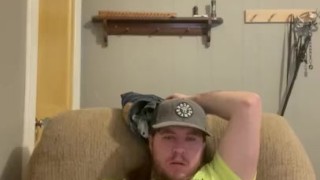 Hot guy jerks it HARD and FAST