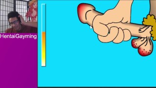 Beat up that dick! Jerk off game w/HentaiGayming