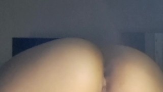 petite slut playing with her ass in doggystyle