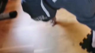 Just cumming in the mirror