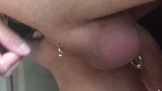 Vine bottle up his ass getting fucked hard with vine bottle