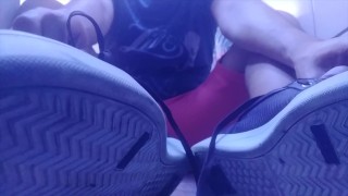 SWEATY SOCKS AND SOLES AFTER A LONG DAY OF WORK