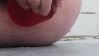 I'm riding my red tentacle dildo in the morning