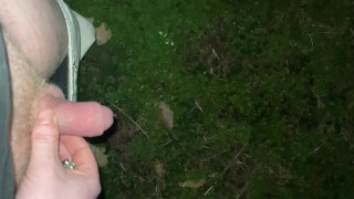 Piss release in the woods! Wonder what else I can do in the woods?
