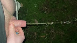 Piss release in the woods! Wonder what else I can do in the woods?