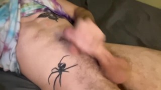 Teasing my dick until I can’t stop cumming