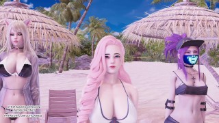 [MMD] Brave Girls - Chi Mat Ba Ram Ahri Kaisa Seraphine KDA Sexy Hot Dance League of legends Hentai
