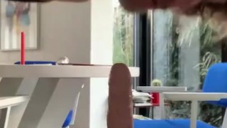 Playing with a nice dildo in my sissy ass