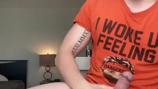 Showing off my huge cock