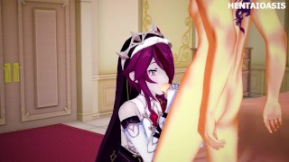 Rosaria Genshin Impact - HENTAI 3D + POV