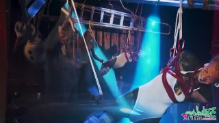 Intense shibari LIVE show with Anuskatzz and Lily Lu from Z-filmz - Dirty Dreaz extrem BDSM bondage