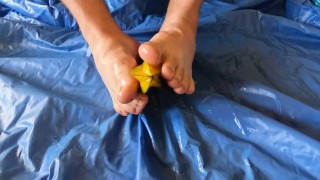 Foot Job on a Star Fruit With Crush Finale