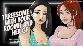 Threesome With Your Bicurious Roomie & Her Girlfriend [Cucking Your Roomie] | Audio Roleplay