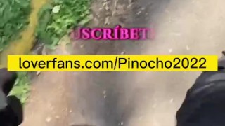 Rica ereccion en el parque publico