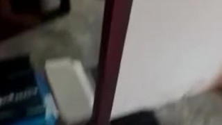 Rico pene frenete al espejo