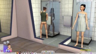 The Sims Personal trainer fucks at the gym