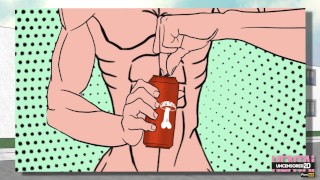 Uncensored 2D - FULL cute redhead whit big tits & big ass first time sex - ANIMATION