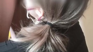 【じゅぽフェラ～顔射動画】静かな部屋でひたすらセフレのちんこをしゃぶるビッチギャル　卑猥な音が鳴り響く・・・