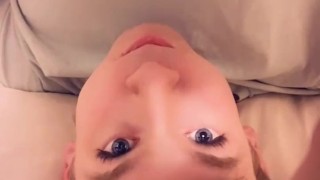 Femboy Twink Swallows Her Cum