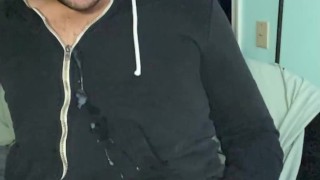 Making a mess on my hoodie