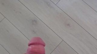 Swinging my cock back and forth