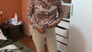 It excites me to show myself off in front of my stepson's friends, watching them jerk off