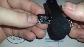 Clipping my fingernails while trying to get those noises