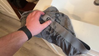 Huge cumshot on my Lulu boxer briefs