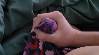 jerking off and cumming in my cute boxers