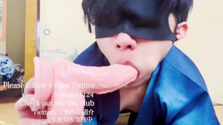 【極太フェラ】オナニストたけくんのデカチンをジュポジュポフェラするイケメン