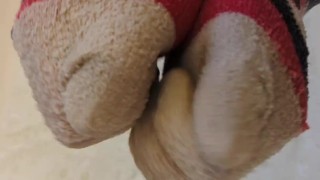 Creamy Toe Sock Valentine