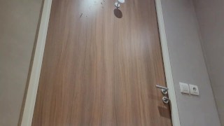 Puppy has fun with his new dildo!