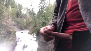 Almost Caught By Hikers After Cumming In Front Of Trent Falls Vancouver Island