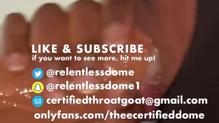 Super Sloppy Throat Training With My 12" Dildo