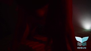 They leave us alone and at night my stepsister comes to fuck her all night