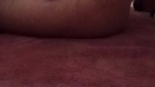 Fucking my tight ass with big dildo