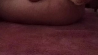 Fucking my tight ass with big dildo