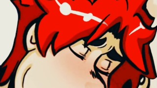 Readhead emo deepthroat blowjob his twink roommate Cartoon porn