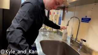 Head chef fucks boy in restaurant kitchen