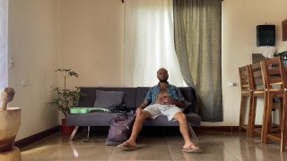 Watching and masturbating in Airbnb