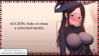 Las brujas del sexo. Brujita timida ama el anal. JOI COMPLETO en español.