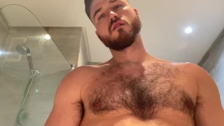 Hand fetish - sweaty palms and wet hands on mirror noise