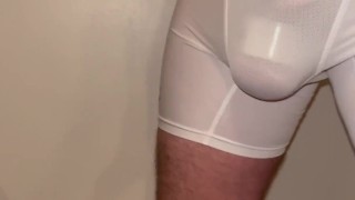 Slapping HARD my BIG DICK & BALLS ** Heavy BALL Weights **