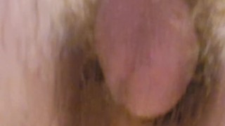 Fucking my tight hairy asshole in the shower till I cum