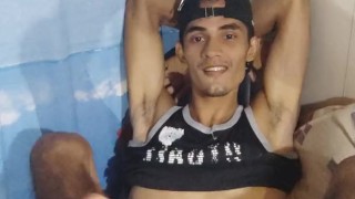 latino playing with his nice cock