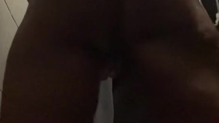 Ass tease out the shower