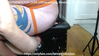 Watch the smother box flex under his thick meaty ass flesh